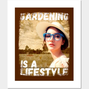 Gardening is a Lifestyle (Scary Funny T-shirt) Posters and Art